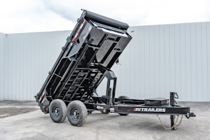 PJ Trailers 12'x83" Low Pro Dump Trailer w/ 2' Sides (DL)