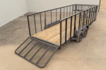 X-ON 20'x83" Landscape Trailer w/ 4' Sides & 4' Gate (L2) Stock #85780 - Thumbnail 5