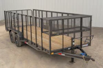 X-ON 20'x83" Landscape Trailer w/ 4' Sides & 4' Gate (L2) Stock #85780 - Thumbnail 1