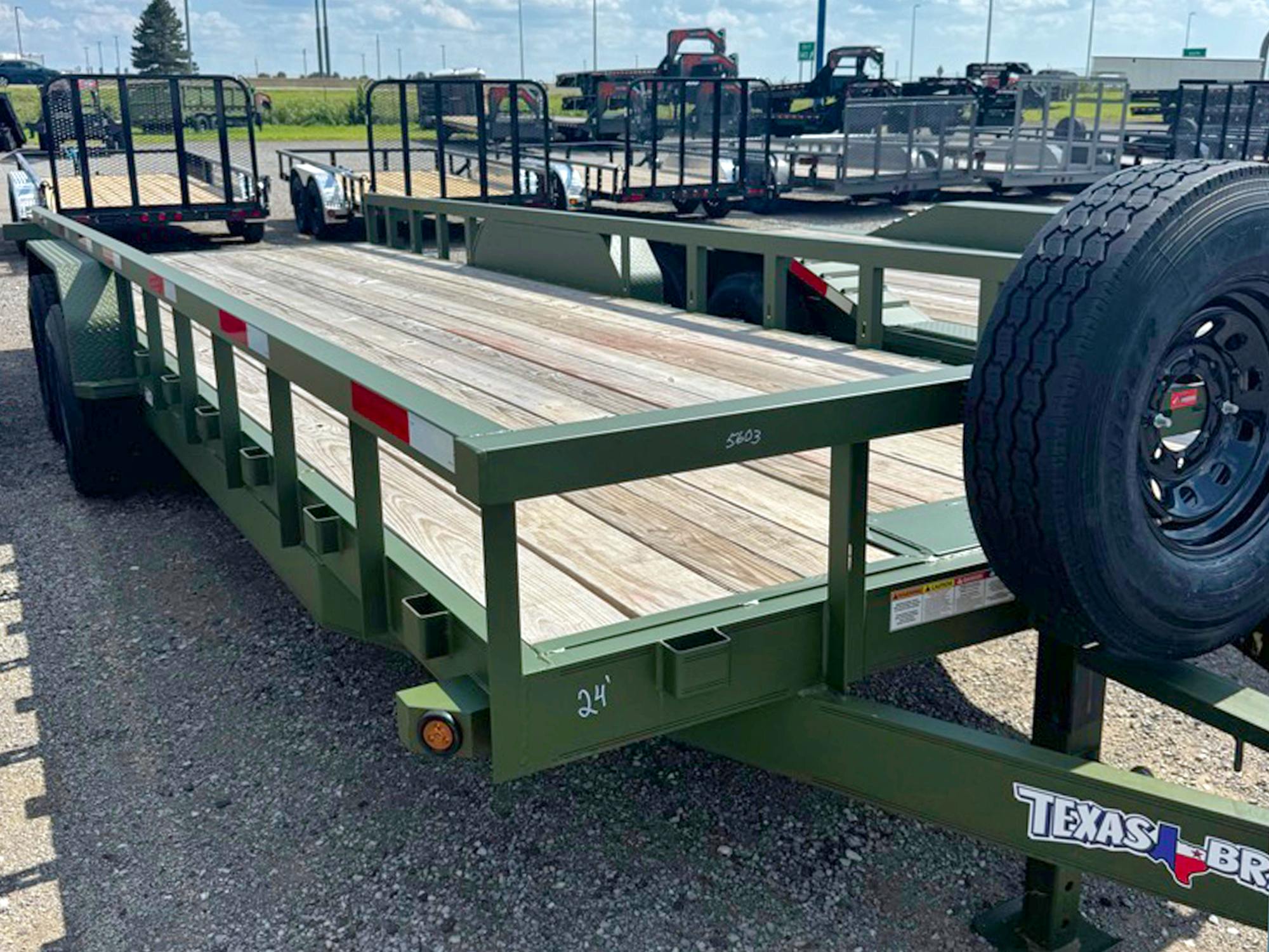 Texas Bragg 24'x83" Utility Trailer - Stock #85808 - Image 1 of 4
