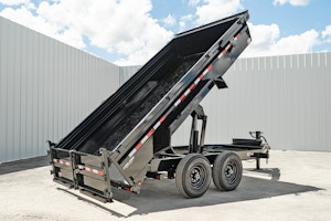 PJ Trailers 14'x83" Low Pro Dump Trailer w/ 2' Sides (DL)