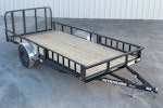 PJ Trailers 14'x77" Single Axle 4" Channel Utility Trailer (U7) Stock #85815 - Thumbnail 1