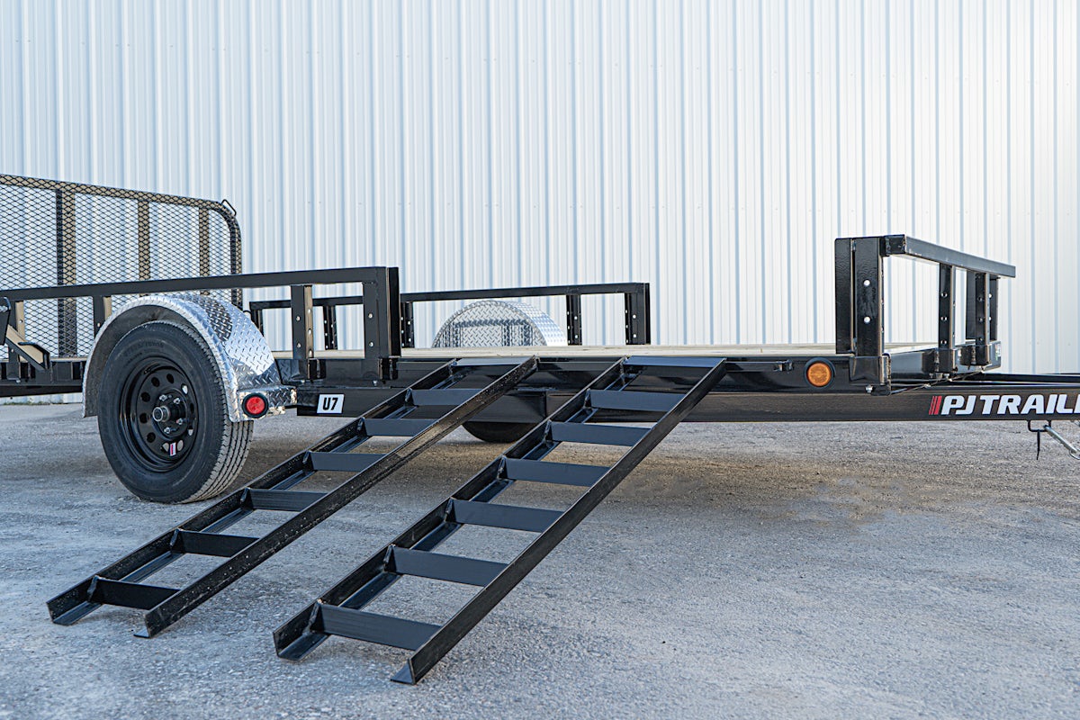 PJ Trailers 14'x77" Single Axle 4" Channel Utility Trailer (U7) - Stock #85815 - Image 8 of 16 PJ Trailers 14'x77" Single Axle 4" Channel Utility Trailer (U7) - Stock #85815 - Image 8 of 16