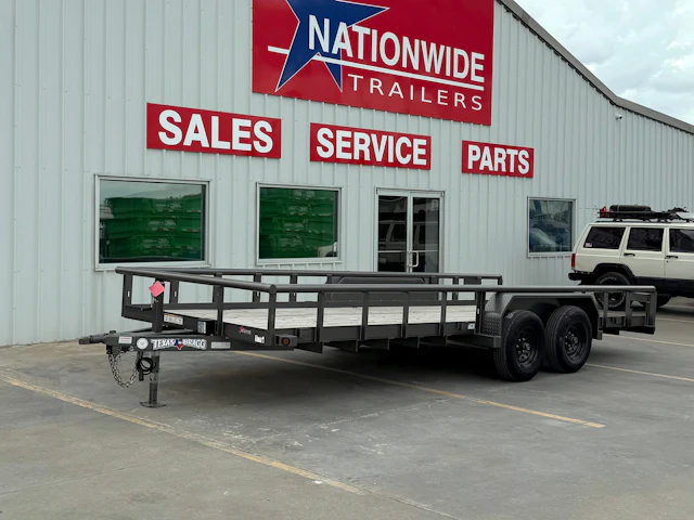 Texas Bragg 20'x83" Utility Trailer w/ Slide-In Ramps (U2)