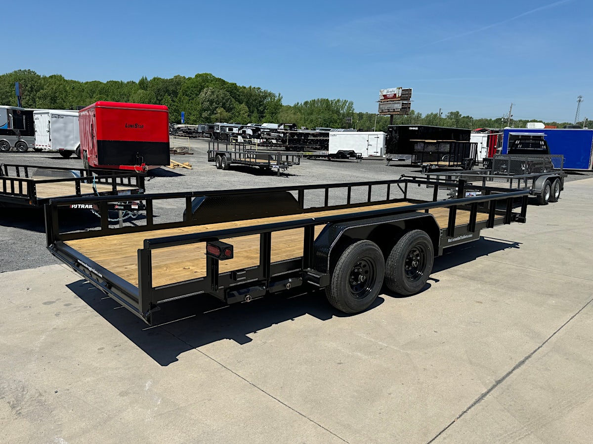 Texas Bragg 20'x83" Utility Trailer w/ Slide-In Ramps (U2) - Image 2