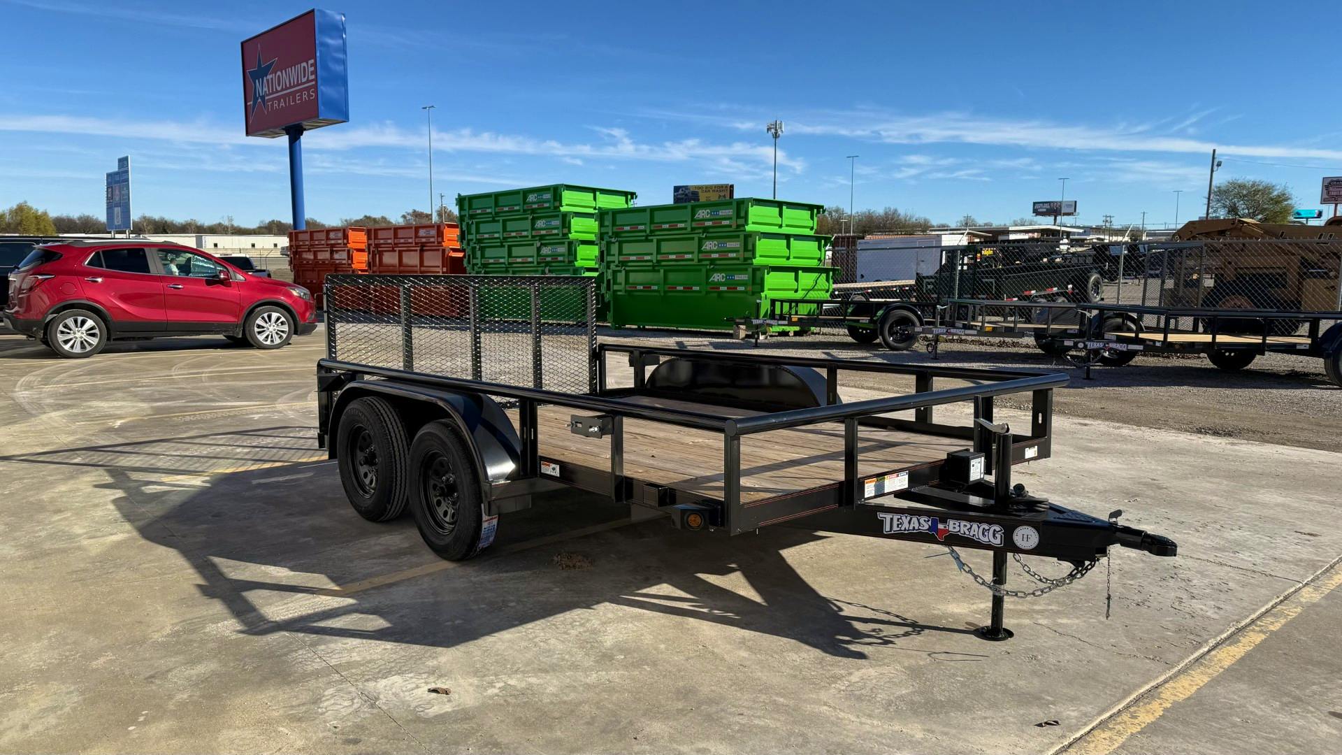 Texas Bragg 12'x83" Utility Trailer w/ 3' Gate & 2' Dovetail (U2) - Image 2