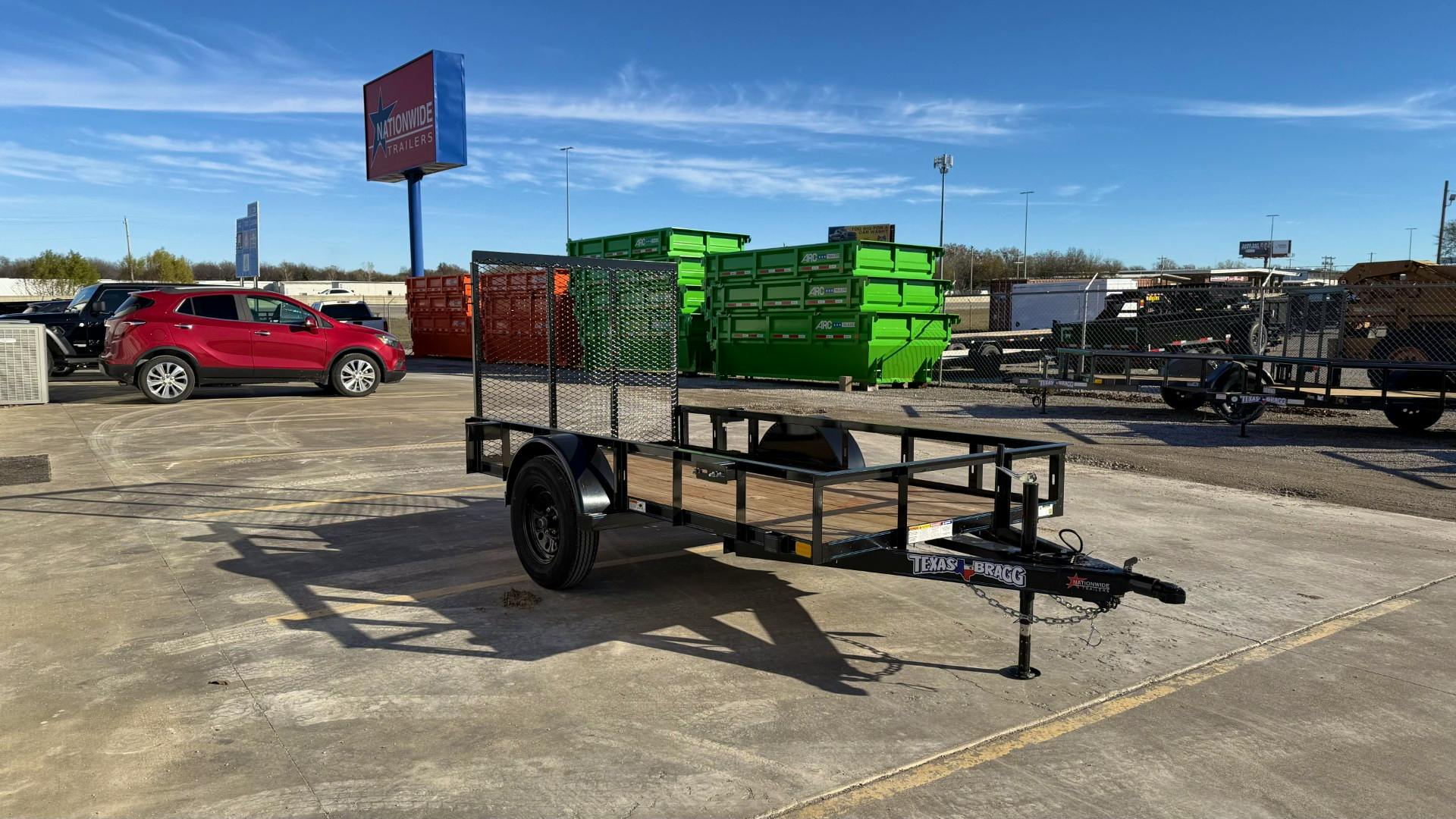 Texas Bragg 10'x60" Utility Trailer w/ 4' Gate (U1) - Image 2