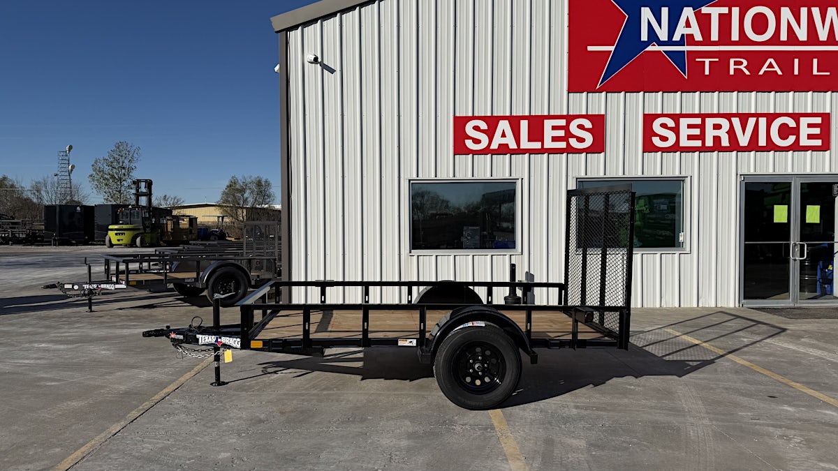 Texas Bragg 10'x60" Utility Trailer w/ 4' Gate (U1) - Image 4