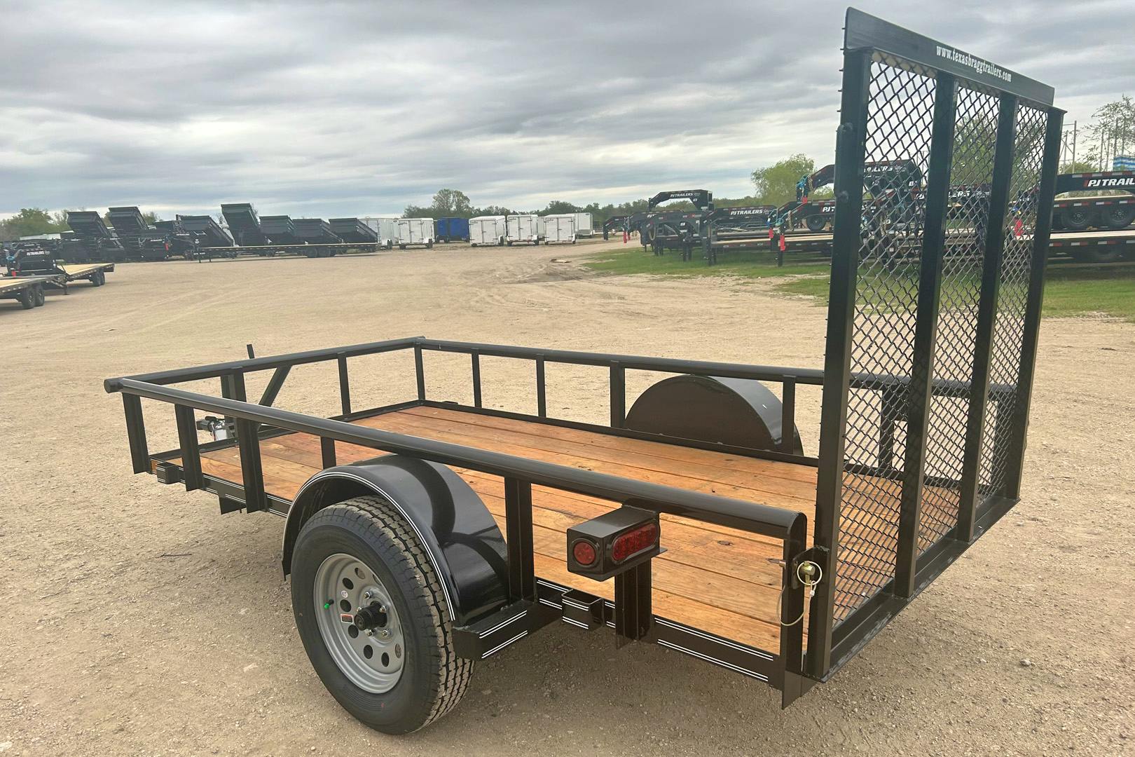 Texas Bragg 10'x60" Utility Trailer w/ 4' Gate (U1) - Image 2