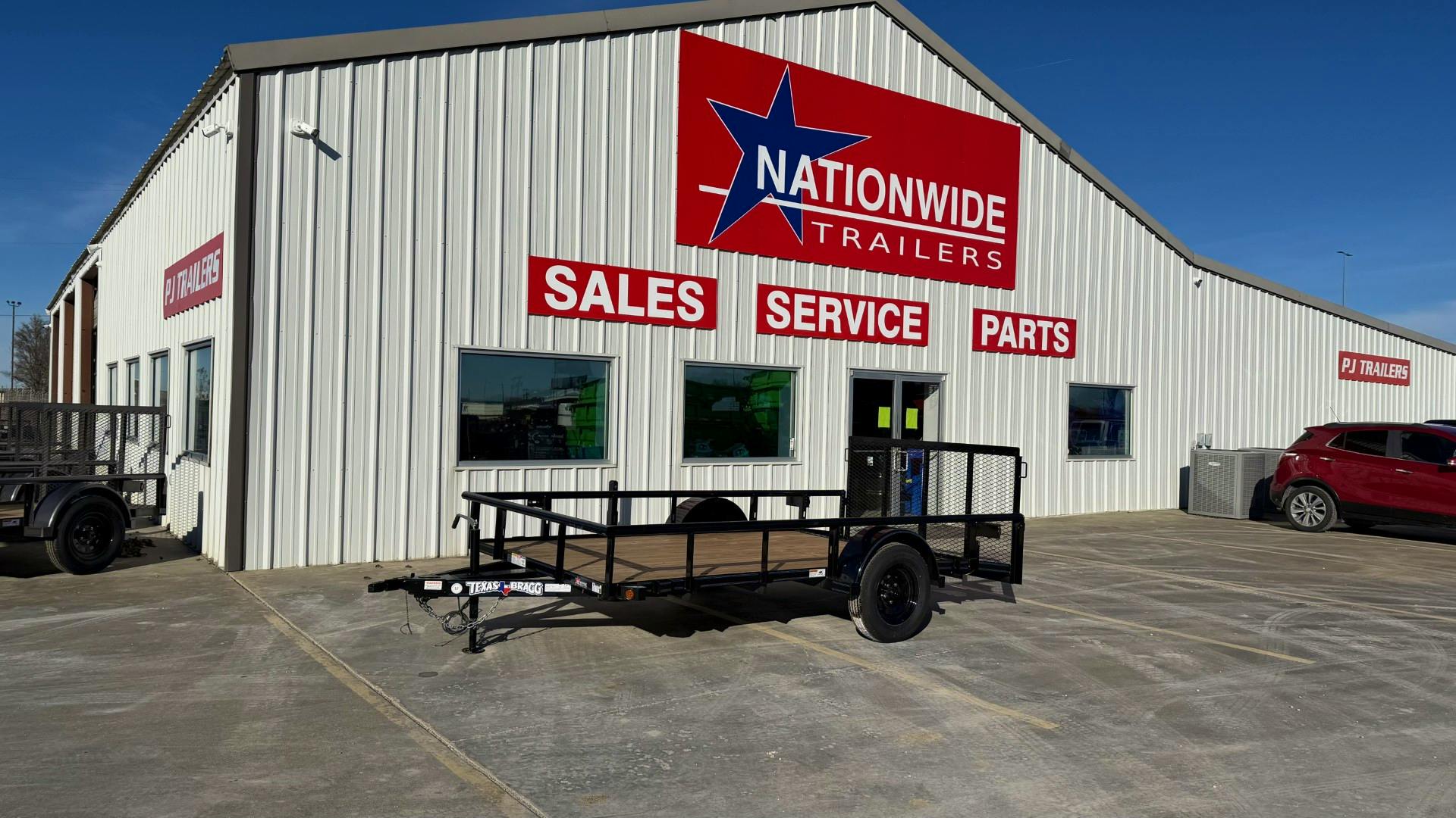 Texas Bragg 12'x77" Utility Trailer w/ 3' Gate & 2' Dovetail (U1) - Image 1