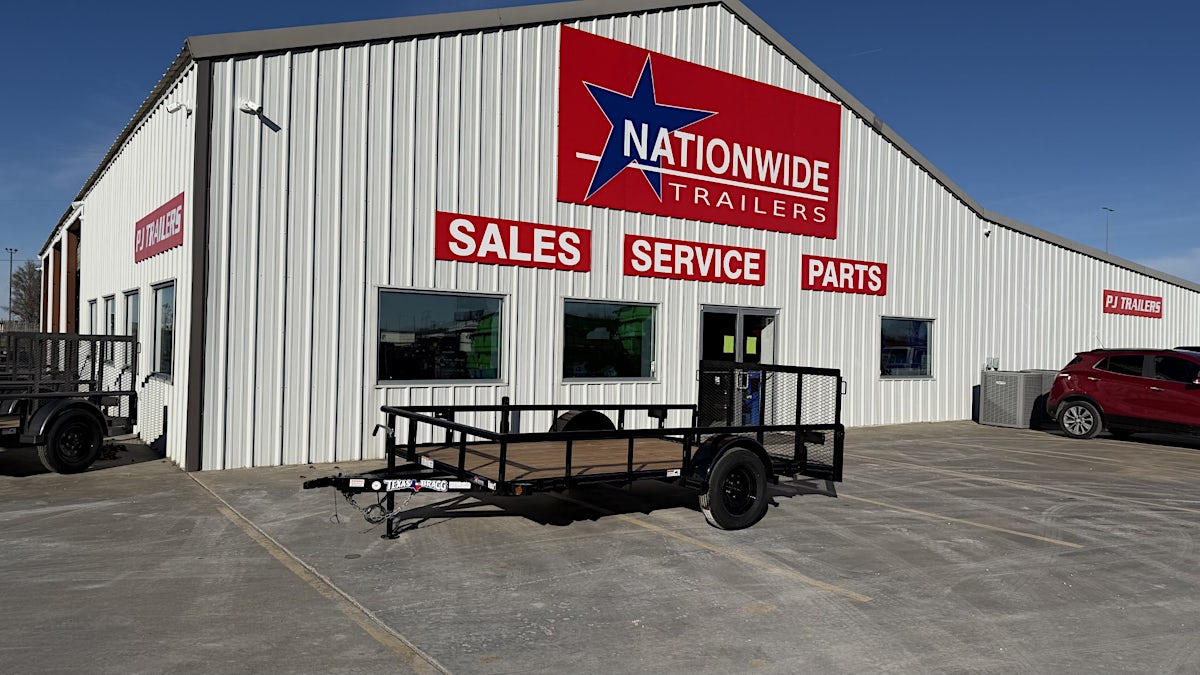 Texas Bragg 12'x77" Utility Trailer w/ 3' Gate & 2' Dovetail (U1) - Image 1