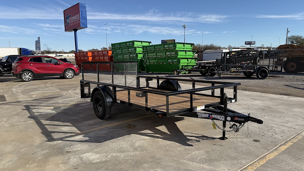 Texas Bragg 12'x77" Utility Trailer w/ 3' Gate & 2' Dovetail (U1) - Image 2