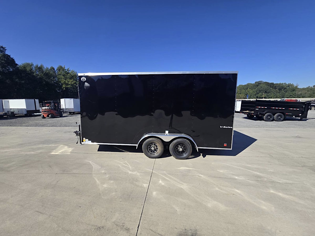Continental Cargo 7'x16' Enclosed Cargo Trailer w/ Rear Ramp Doors (V-Series) - Stock #85870 - Image 2 of 7 Continental Cargo 7'x16' Enclosed Cargo Trailer w/ Rear Ramp Doors (V-Series) - Stock #85870 - Image 2 of 7