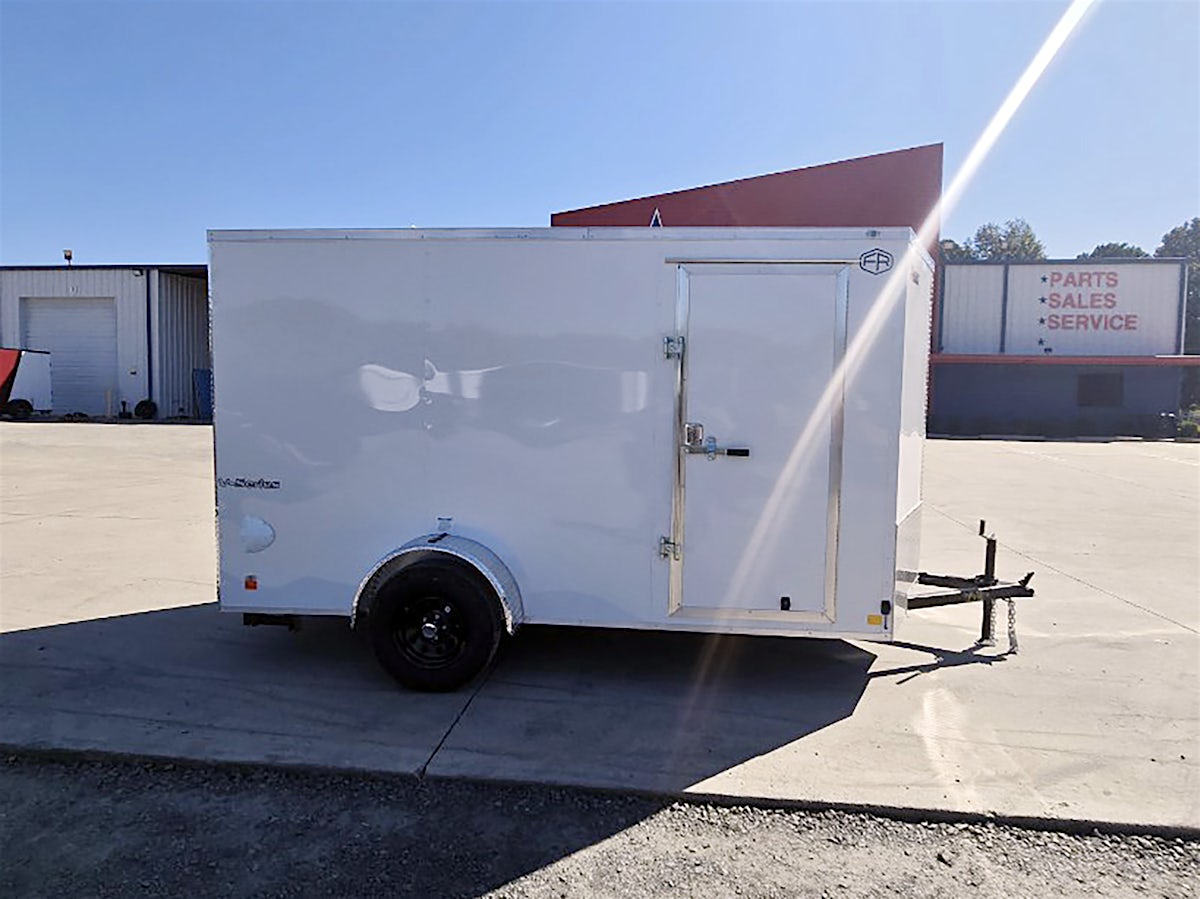 Continental Cargo 6'x12' Enclosed Cargo Trailer w/ Rear Ramp Door (V-Series) - Stock #85874 - Image 1 of 5 Continental Cargo 6'x12' Enclosed Cargo Trailer w/ Rear Ramp Door (V-Series) - Stock #85874 - Image 1 of 5