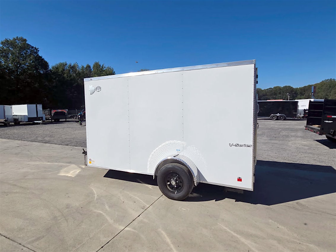 Continental Cargo 6'x12' Enclosed Cargo Trailer w/ Rear Ramp Door (V-Series) - Stock #85874 - Image 4 of 5 Continental Cargo 6'x12' Enclosed Cargo Trailer w/ Rear Ramp Door (V-Series) - Stock #85874 - Image 4 of 5
