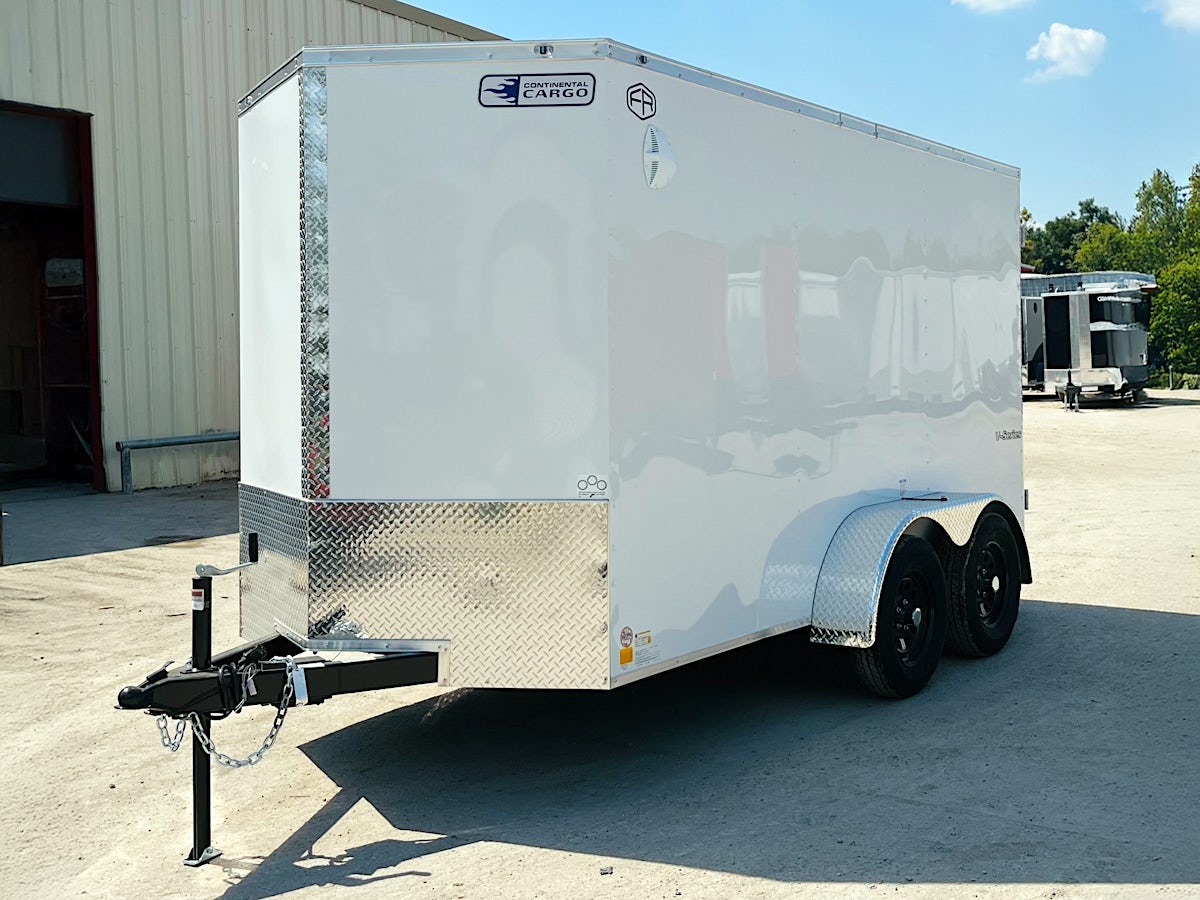 Continental Cargo 6'x12' Enclosed Cargo Trailer w/ Rear Ramp Door (V-Series) - Stock #85875 - Image 2 of 6 Continental Cargo 6'x12' Enclosed Cargo Trailer w/ Rear Ramp Door (V-Series) - Stock #85875 - Image 2 of 6