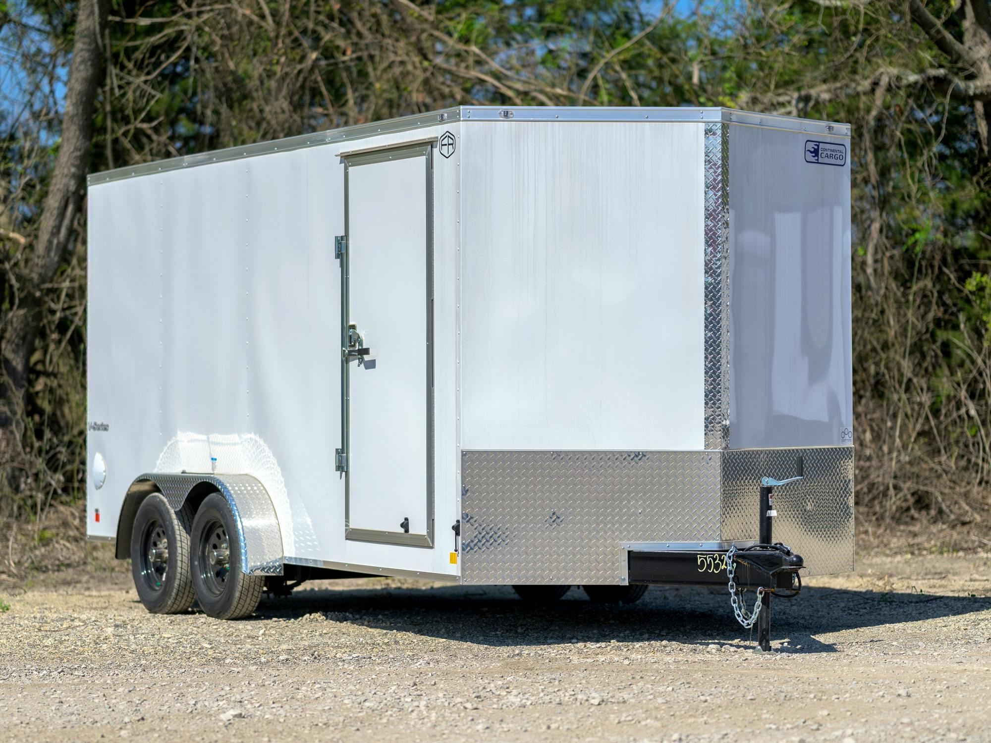 Continental Cargo 7'x16' Enclosed Cargo Trailer w/ Rear Ramp Doors (V-Series) - Stock #85894 - Image 1 of 2