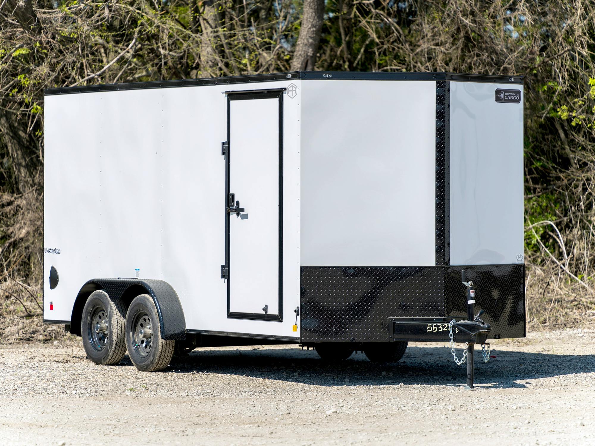 Continental Cargo 7'x16' Enclosed Cargo Trailer w/ Rear Ramp Doors (V-Series) - Stock #85895 - Image 1 of 2