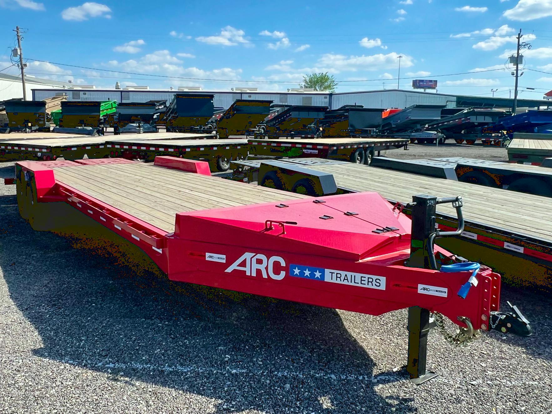 ARC Trailers 24'x83" 14K HD Equipment Hauler w/ 4' Dovetail & Bigfoot Ramps (BEQ) - Stock #85896 - Image 1 of 4