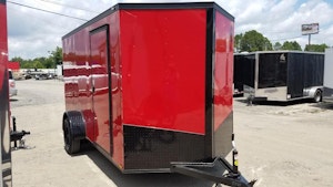 Spartan 6'x12' Enclosed Cargo Trailer w/ Rear Ramp Door (C1)