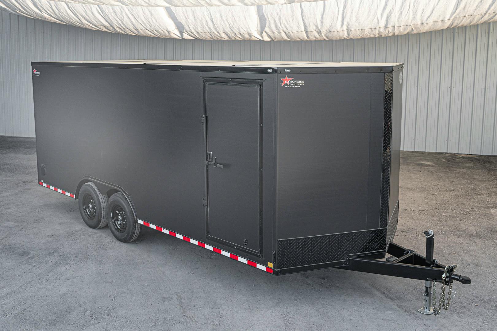 CellTech 8.5'x20' All-Steel Enclosed Cargo Trailer w/ Rear Ramp Door (C2) - Image 1