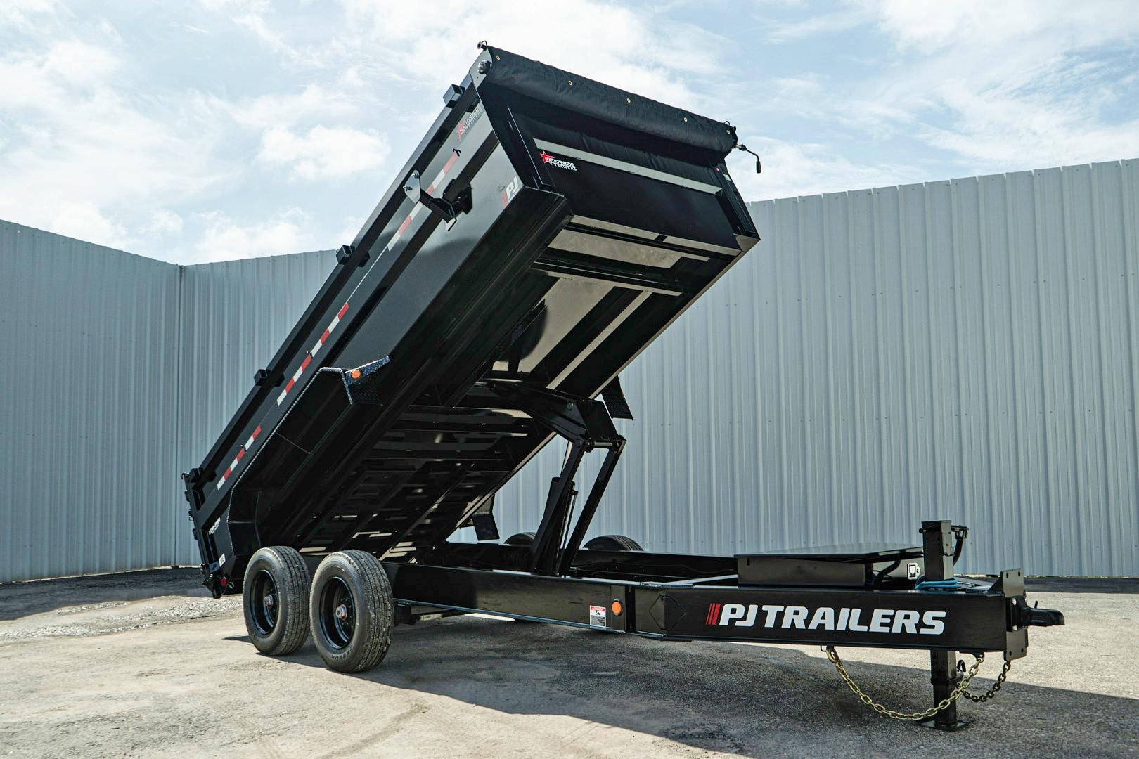 PJ Trailers 16'x83" HD Low Pro Dump Trailer w/ 3' Sides (DE) - Stock #85934 - Image 1 of 27