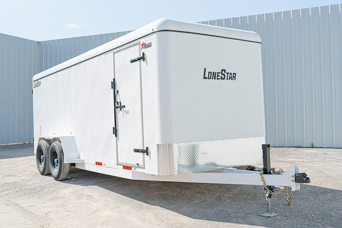 LoneStar 6.5'x20' 14k Steel Enclosed Cargo Trailer w/ Rear Ramp Door (C2) - Image 2