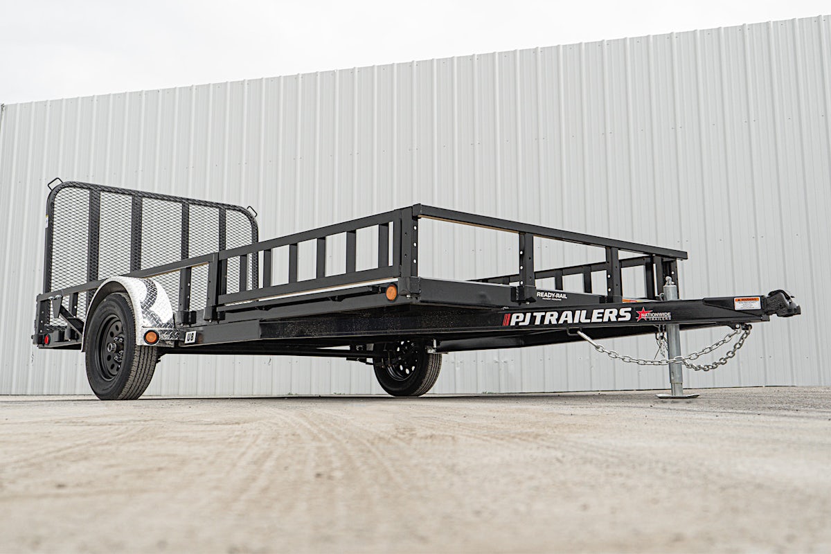 PJ Trailers 14'x83" Single Axle 4" Channel Utility Trailer (U8) - Image 5