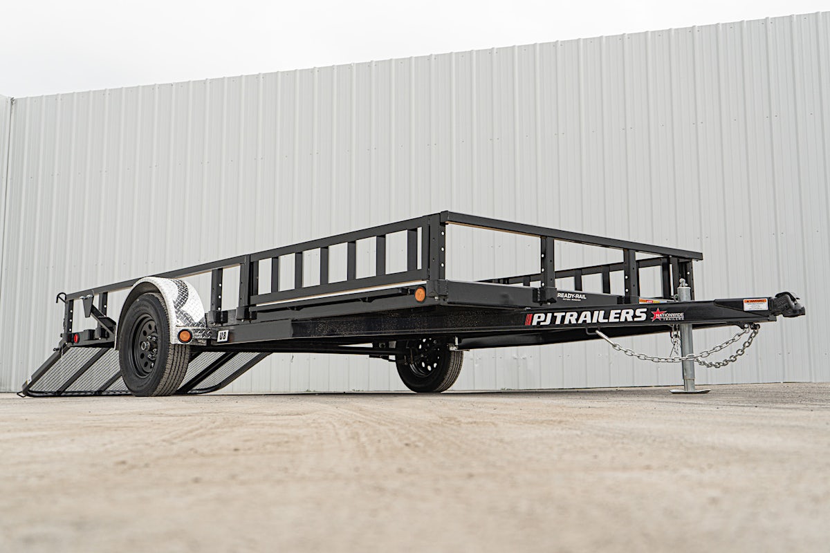 PJ Trailers 14'x83" Single Axle 4" Channel Utility Trailer (U8) - Image 6