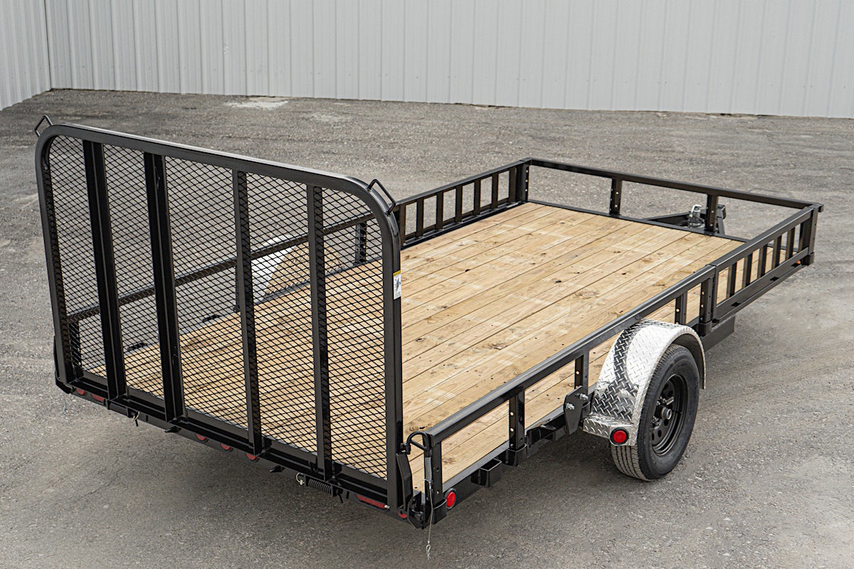PJ Trailers 14'x83" Single Axle 4" Channel Utility Trailer (U8) - Image 14