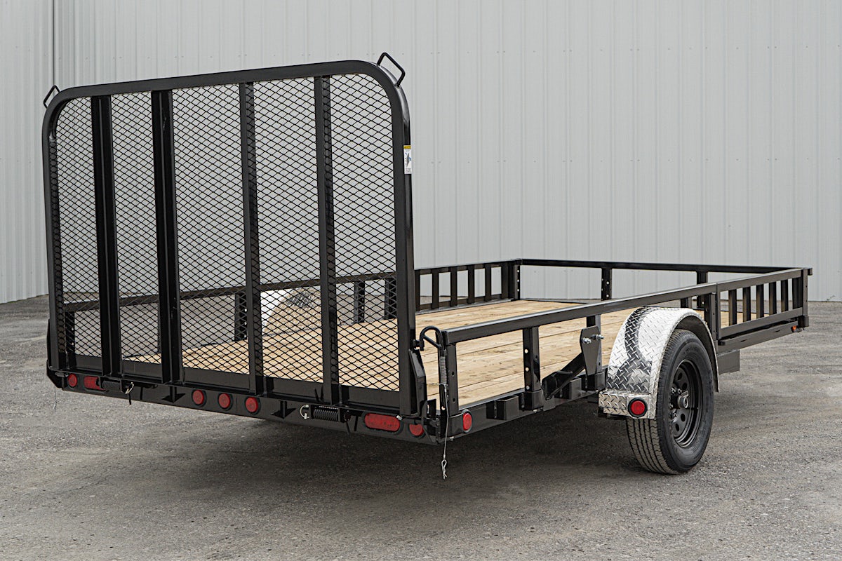 PJ Trailers 14'x83" Single Axle 4" Channel Utility Trailer (U8) - Image 16