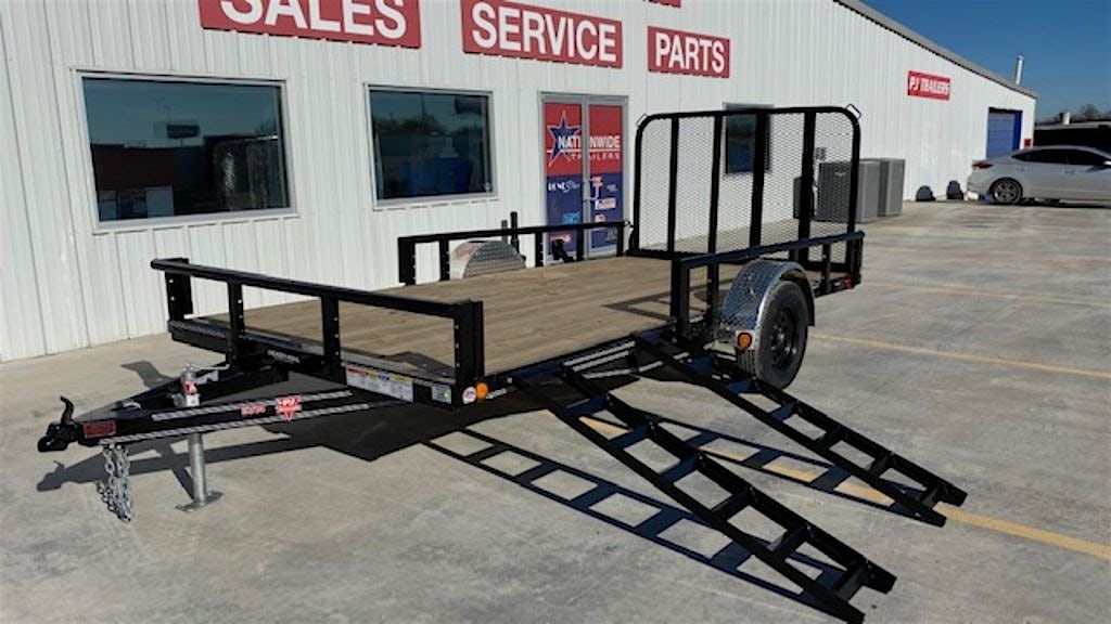 PJ Trailers 14'x83" Single Axle 4" Channel Utility Trailer (U8) - Image 18