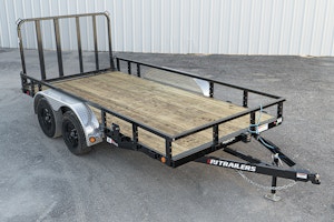 PJ Trailers 12'x83" Tandem Axle 4" Channel Utility Trailer (UL)