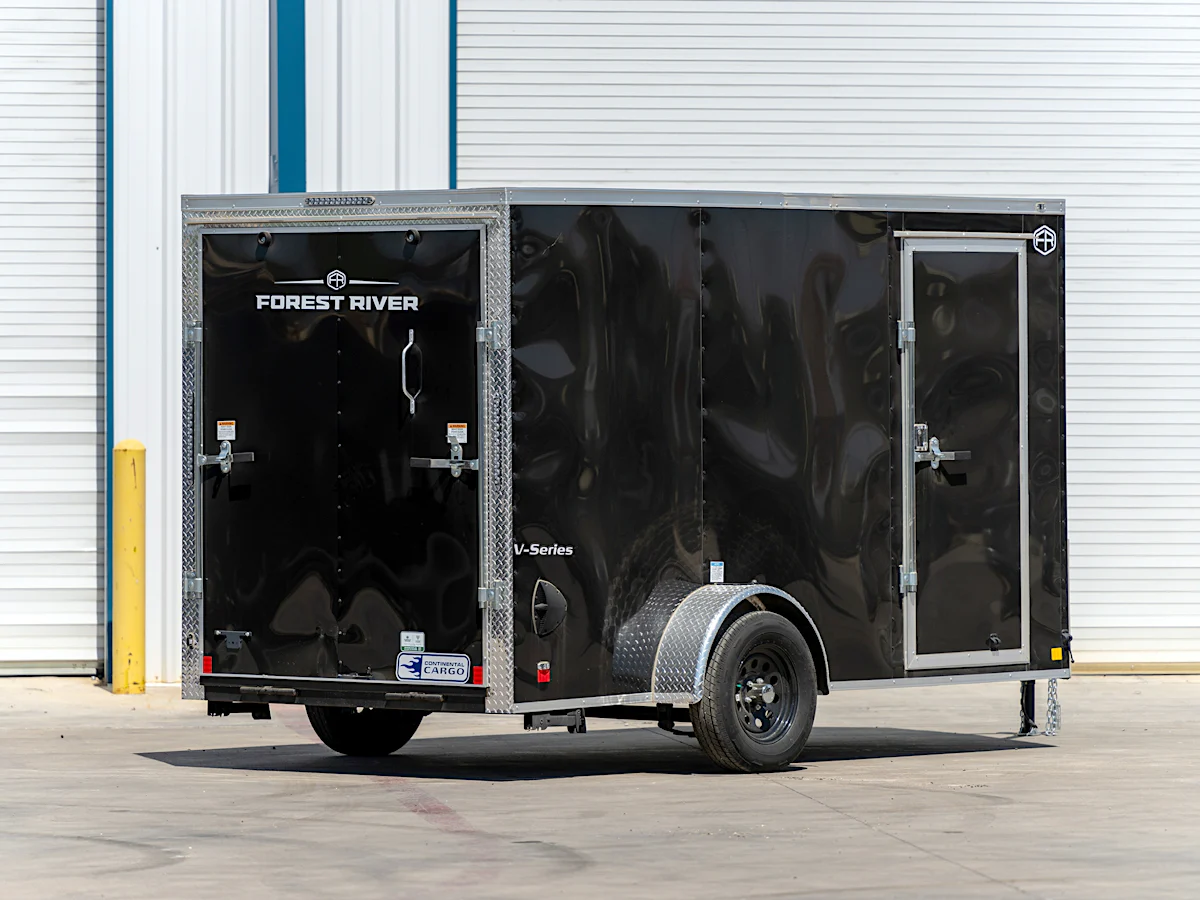 Continental Cargo 6'x12' Enclosed Cargo Trailer w/ Rear Ramp Door (V-Series) - Stock #85979 - Image 2 of 2 Continental Cargo 6'x12' Enclosed Cargo Trailer w/ Rear Ramp Door (V-Series) - Stock #85979 - Image 2 of 2