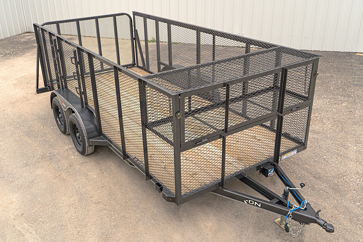 X-ON 16'x83" Landscape Trailer w/ 4' Sides & 4' Gate (L2) - Image 4