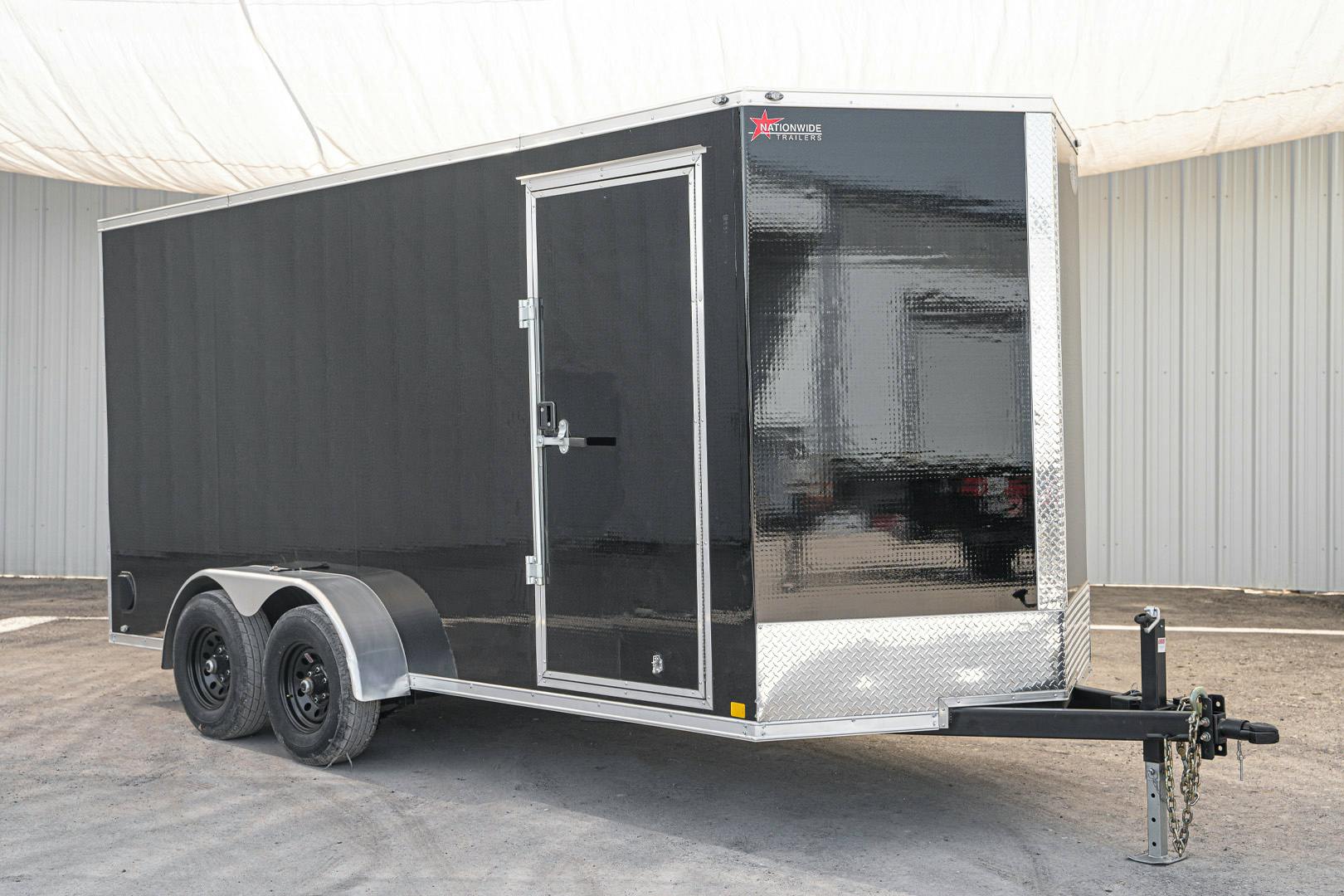CellTech 7'x14' All-Steel Enclosed Cargo Trailer w/ Rear Ramp Door (C2) - Image 3