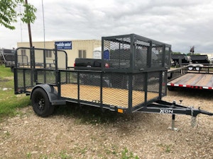 X-ON 14'x77" Landscape Trailer w/ 2' Sides & 4' Gate (L1)