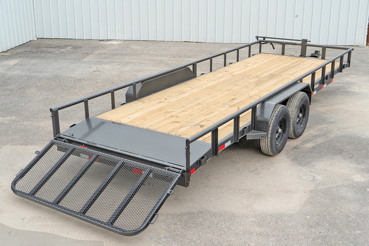 X-ON 22'x83" Utility Trailer w/ 2' Dovetail & 3' Gate (U2) - Image 11