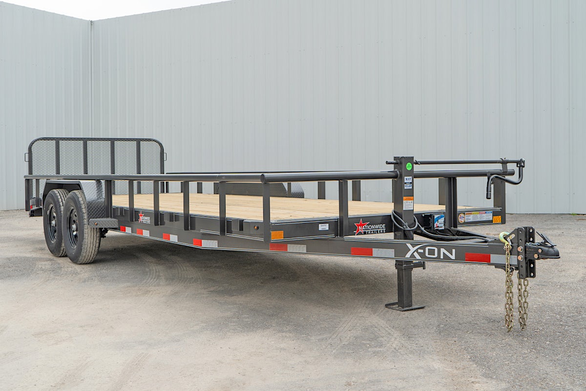 X-ON 22'x83" Utility Trailer w/ 2' Dovetail & 3' Gate (U2) - Image 2
