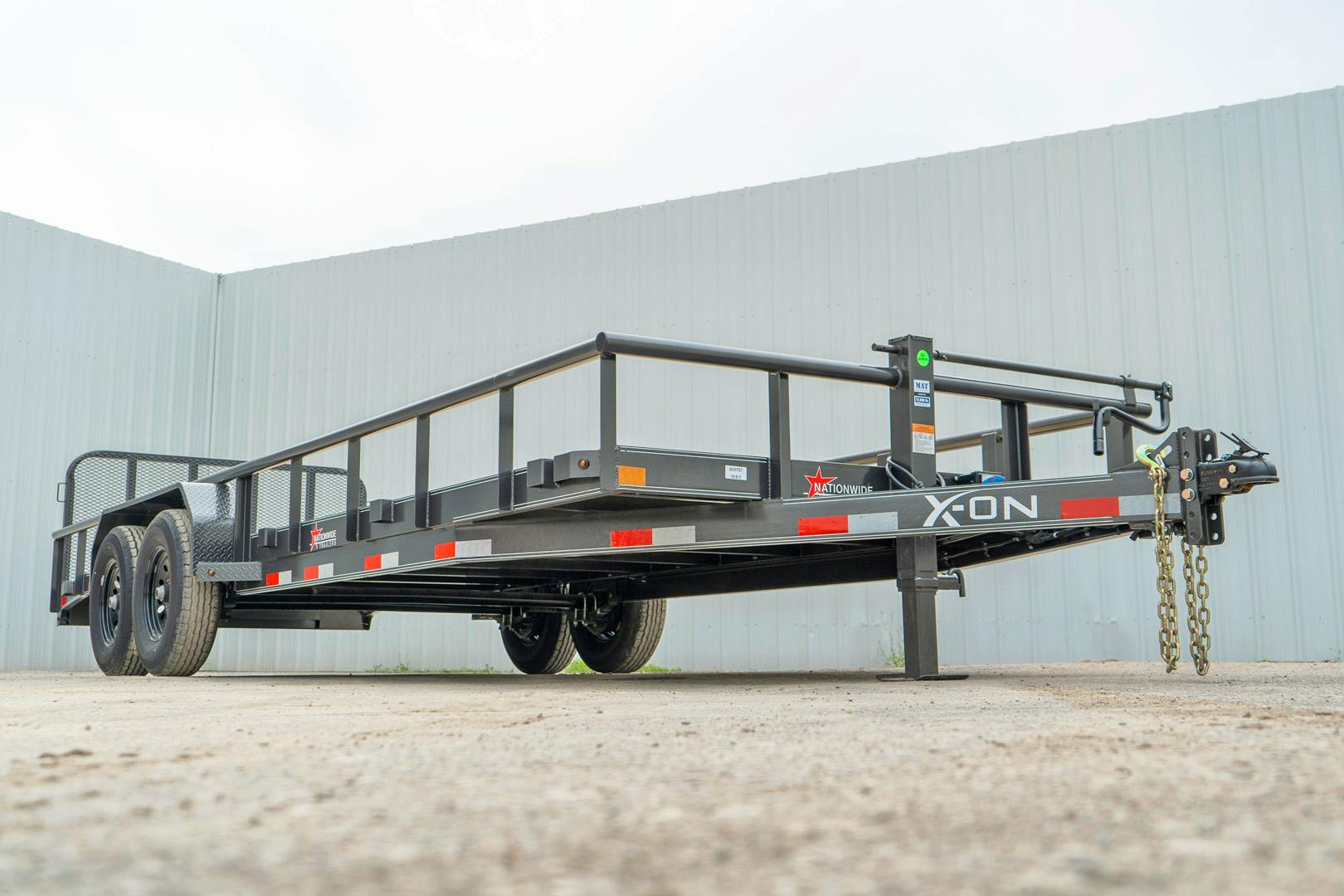 X-ON 22'x83" Utility Trailer w/ 2' Dovetail & 3' Gate (U2)
