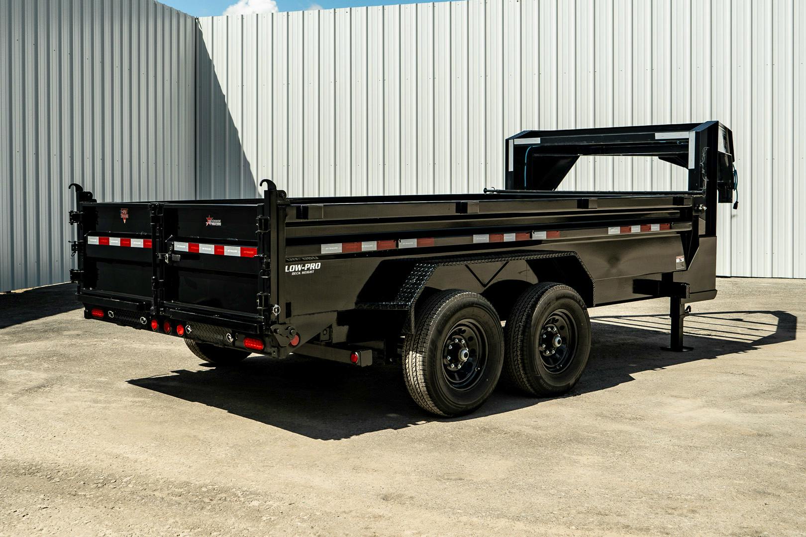 PJ Trailers 14'x83" GN Low Pro Dump Trailer w/ 2' Sides (DL) - Image 22