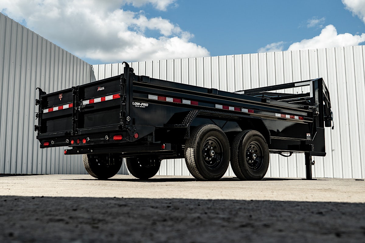 PJ Trailers 14'x83" GN Low Pro Dump Trailer w/ 2' Sides (DL) - Image 24