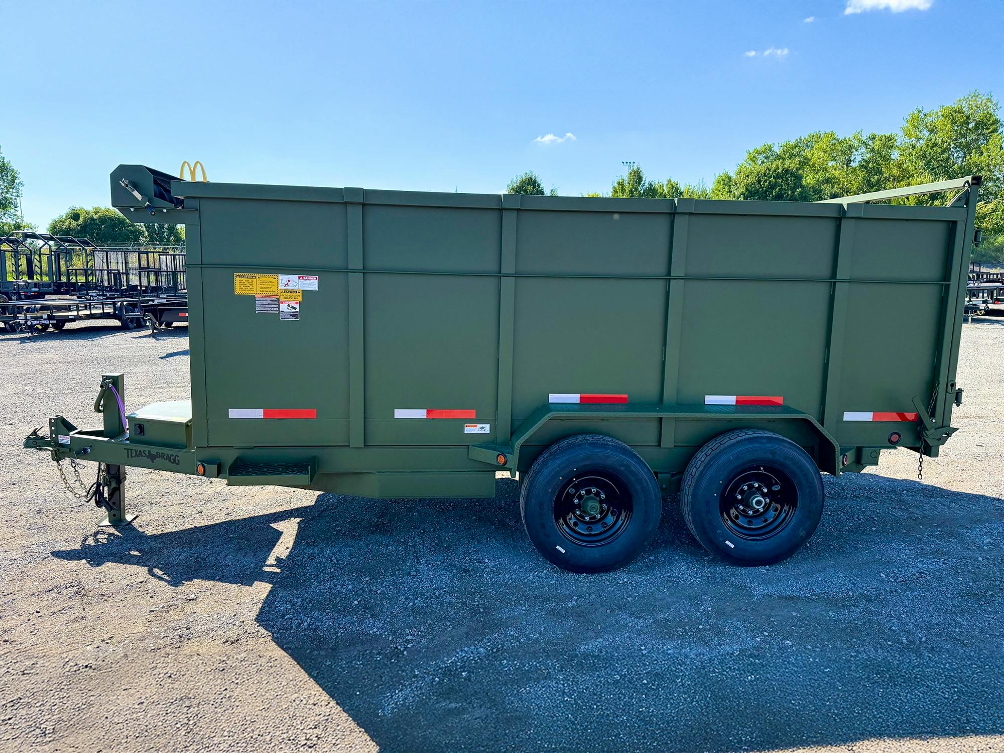 Texas Bragg 14'x83" Medium Duty Dump Trailer w/ 4ft Sides