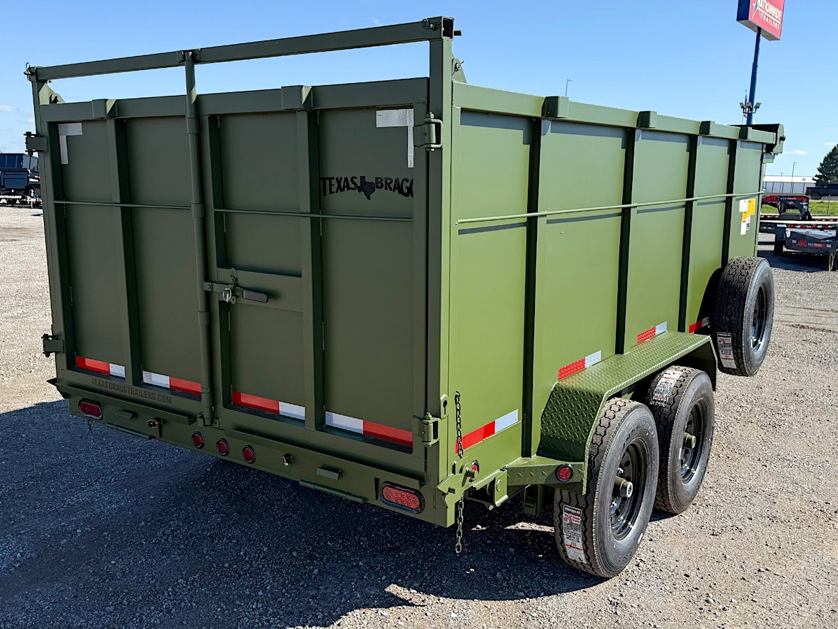 Texas Bragg 14'x83" Medium Duty Dump Trailer w/ 4ft Sides - Image 7