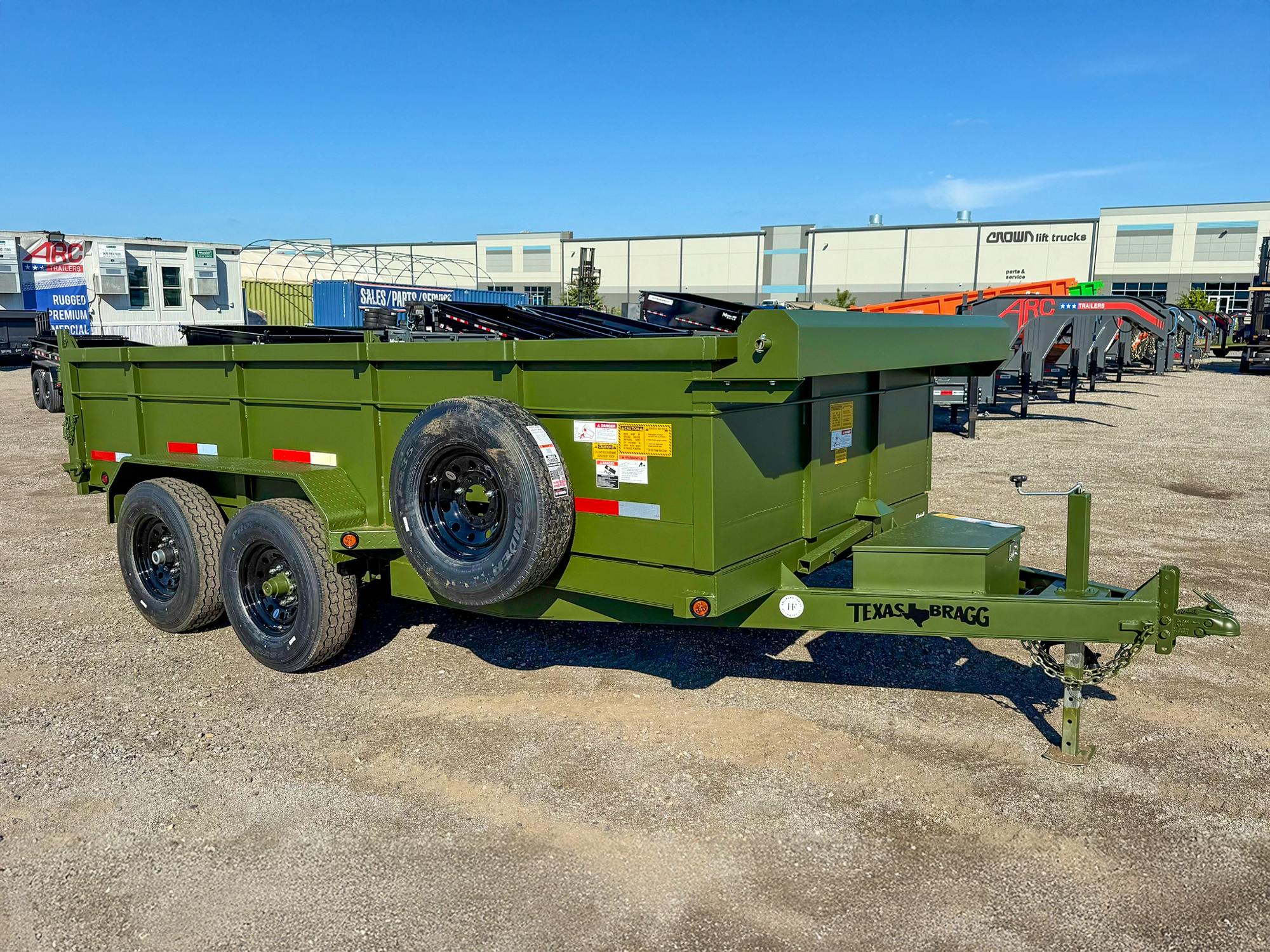 Texas Bragg 14'x83" Medium Duty Dump Trailer w/ 2ft Sides