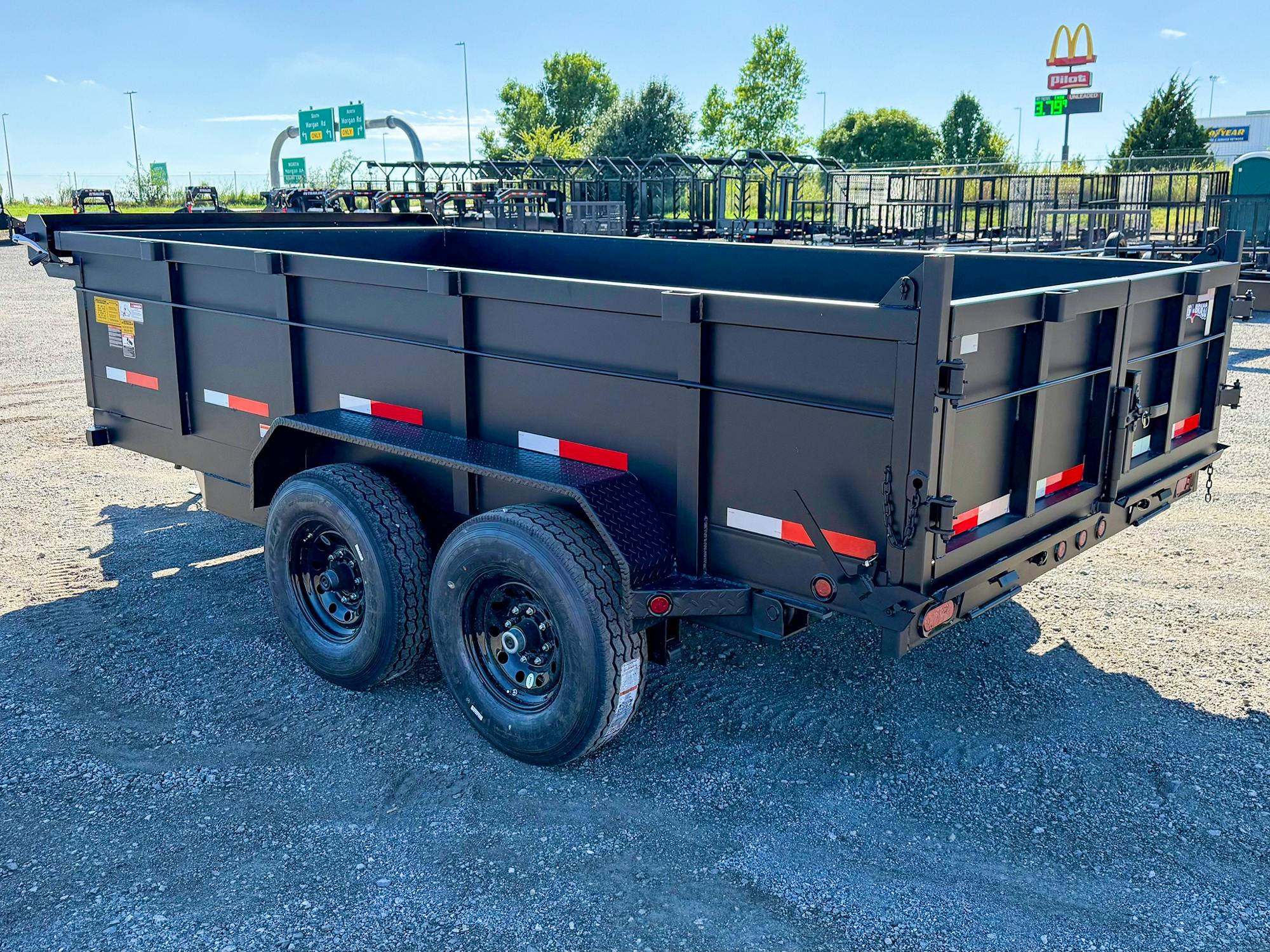 Texas Bragg 14'x83" Medium Duty Dump Trailer w/ 2ft Sides - Image 5