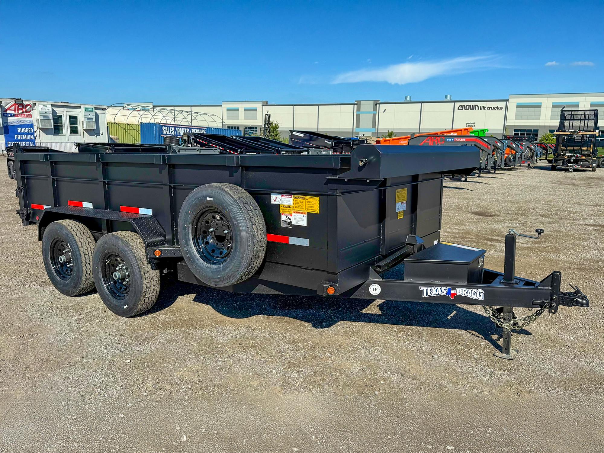 Texas Bragg 14'x83" Medium Duty Dump Trailer w/ 2ft Sides