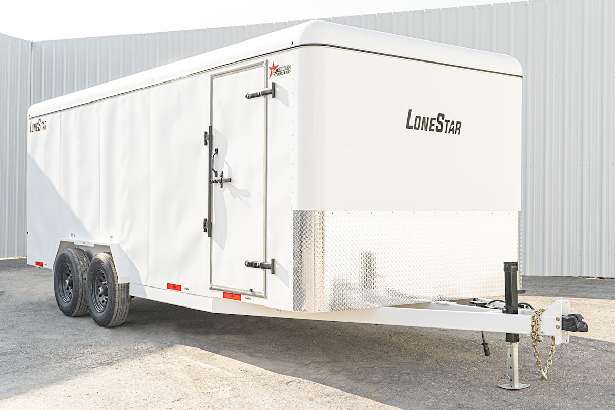 LoneStar 7.10'x20' 14k Steel Enclosed Cargo Trailer w/ Rear Ramp Door (C2) - Image 3