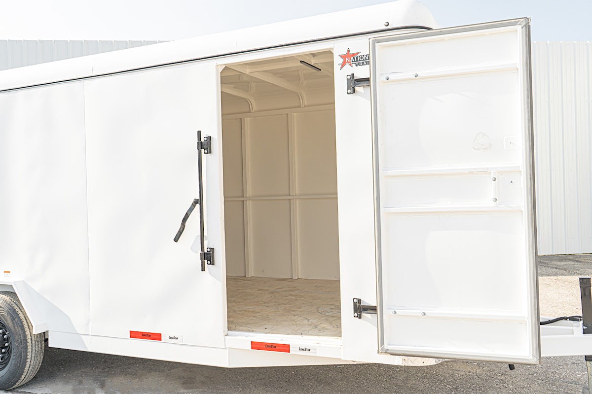 LoneStar 7.10'x20' 14k Steel Enclosed Cargo Trailer w/ Rear Ramp Door (C2) - Image 8