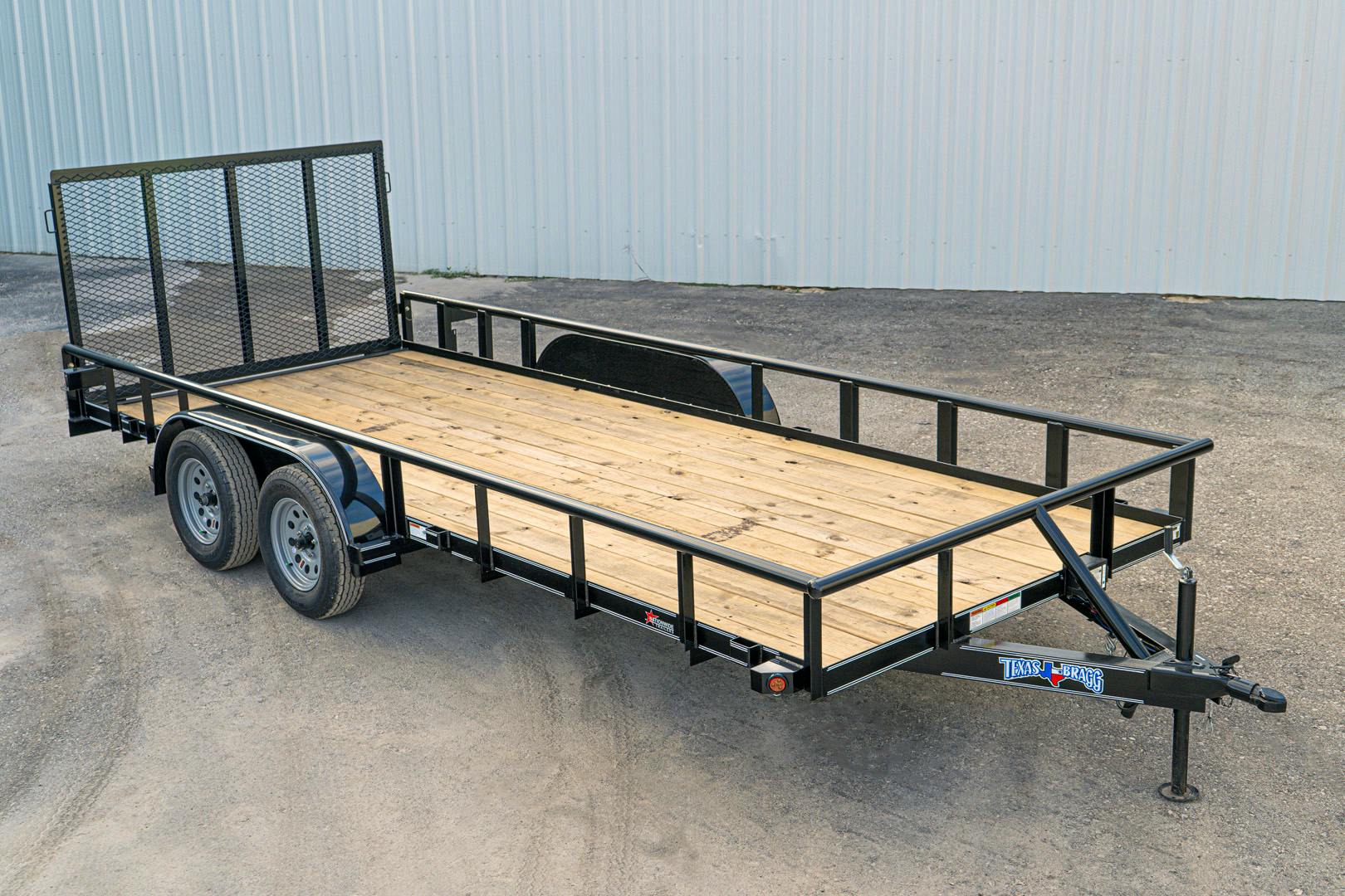 Texas Bragg 18'x83" Utility Trailer w/ 4' Gate (U2) - Image 2